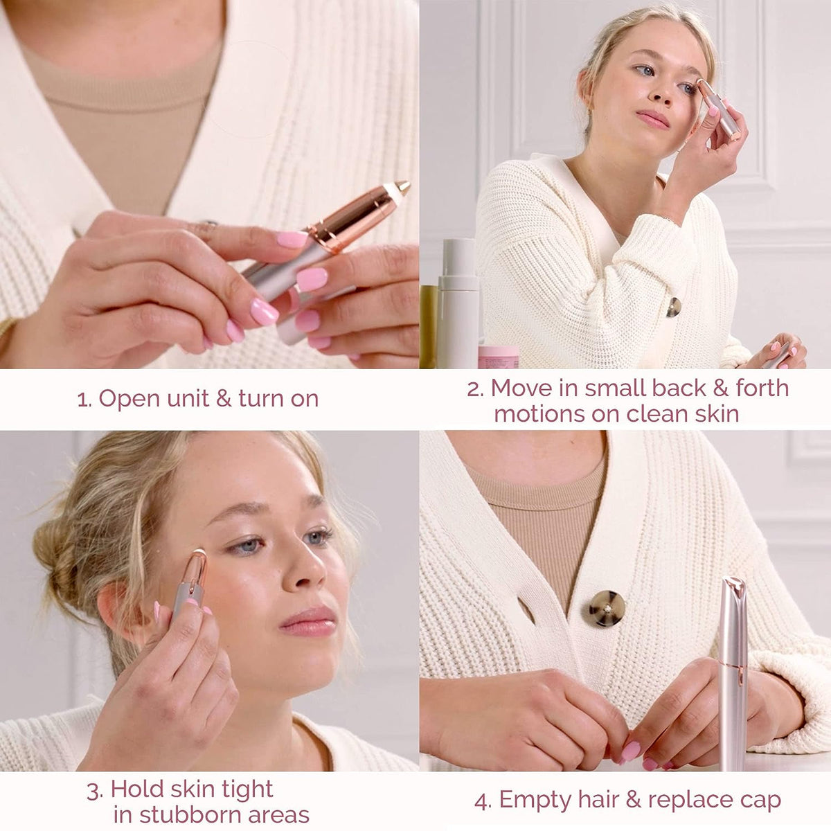 🔥 Flawless Brows – Electric Eyebrow Hair Remover for Women 💖