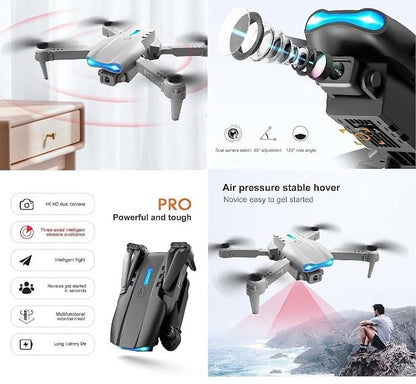 🚁 E99 Foldable Drone with Camera – 720p HD, 360° Flips & LED Lights 🌟
