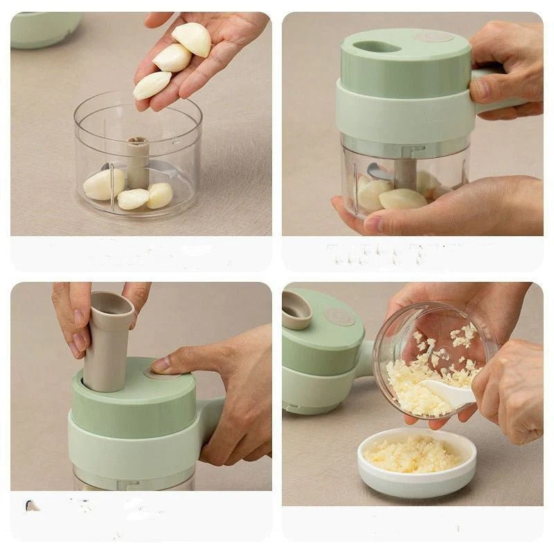 ⚡️ Wireless Electric Garlic Masher – Portable Mini Food Chopper for Kitchen 🍽️